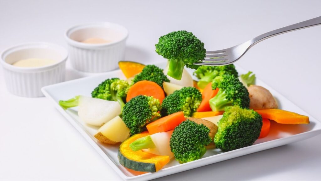 チンしてゆでる野菜