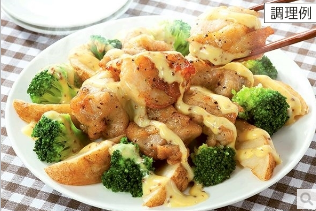 レンジで！鶏モモとポテトとブロッコリーのマスタードソース