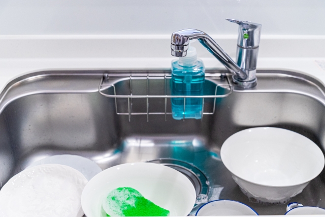 洗っていない食器