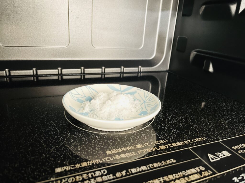 レンジに入れた砂糖